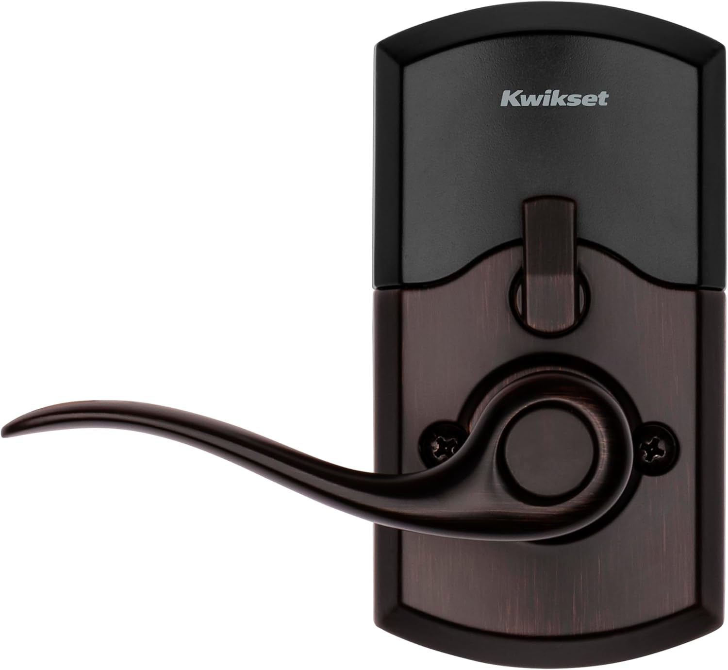 99170-002 Smartcode 917 Keypad Keyless Entry Traditional Residential Electronic Lever Deadbolt Alternative with Tustin Door Handle and Smartkey Security, Venetian Bronze
