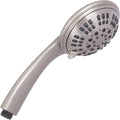 6 Function Luxury Handheld Shower Head - Adjustable High Pressure Rainfall Spray with Removable Hand Held Rain Showerhead for the Bathroom, 2.5 GPM - Brushed Nickel